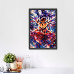 Goku Master Ultra Instinct Dragon Ball Anime Wall Art Poster | Portrait