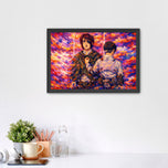Attack on Titan Levi & Hange Anime Wall Art Poster | Landscape