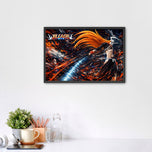 Ichigo Bankai Bleach Anime Wall Art Poster | Landscape