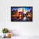 Bruges Belgium Vibrant Painting Style Wall Art Poster | Landscape