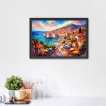 Dubrovnik Croatia Painting Style Wall Art Poster | Landscape