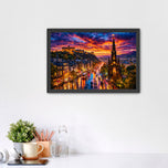 Edinburgh Scotland City Life Wall Art Poster | Landscape