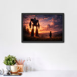 Iron Giant Sunset Wall Art Poster | Landscape