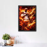 Lebron James Miami Heat NBA Wall Art Poster | Portrait
