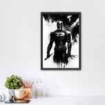 Dark Knight Batman Ink Style Wall Art Poster | Portrait