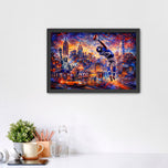Odell Beckham Jr. Giants Iconic Catch NYC Wall Art Poster | Landscape