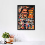 Jim Halpert The Office Paint Splatter Wall Art Poster | Portrait