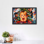 Home Alone Cinematic Abstract Wall Art Poster | Landscape
