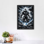 Halo Master Chief Lightning Abstract Wall Art Poster | Portrait