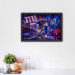 Jaxson Dart New York Giants NYC Wall Art Poster | Landscape
