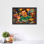 The Big Bang Theory Sheldon Cooper Abstract Wall Art Poster | Landscape