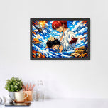 Shanks x Luffy One Piece Anime Wall Art Poster | Landscape