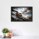 Westworld Skull Cinematic Wall Art Poster | Landscape