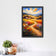 Farm Life Scenic Meadow Painting Style Wall Art Poster | Portrait