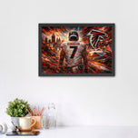 Bijan Robinson Atlanta Falcons NFL Wall Art Poster | Landscape