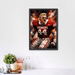 Brian Bosworth Oklahoma Sooners NCAA Football Wall Art Poster | Portrait