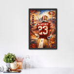 Christian McCaffrey San Francisco 49ers Bay Area Wall Art Poster | Portrait