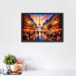 Eiffel Tower Paris France City Life Wall Art Poster | Landscape