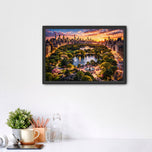 Central Park New York Sunset Wall Art Poster | Landscape