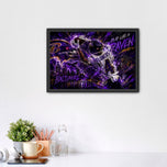 Zay Flowers Baltimore Ravens Skyline Wall Art Poster | Landscape