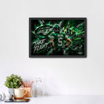 Garrett Wilson New York Jets Cityscape Wall Art Poster | Landscape