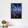 Futuristic Metropolis Cityscape Wall Art Poster | Portrait