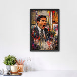 Michael Scott The Office Paint Splatter Wall Art Poster | Portrait
