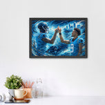 Tetairoa Mcmillan x Bryce Young Carolina Panthers NFL Wall Art Poster | Landscape