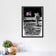 Moon Landing Ink Style Wall Art Poster | Portrait