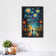 A Walk Through the Cosmos - Multiverse Abstract Painting Style Wall Art Poster | Portrait