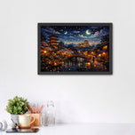 Kyoto Japan Twilight Wall Art Poster | Landscape