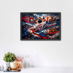 Jose Ramirez Cleveland Guardians MLB Wall Art Poster | Landscape