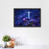 Christ the Redeemer Futuristic Cyberpunk Wall Art Poster | Landscape