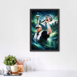 Sam Darnold Seattle Seahawks Superbowl Champ Wall Art Poster | Portrait