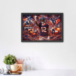 Nico Collins Houston Texans NFL Wall Art Poster | Landscape