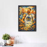 Steph Curry Warriors NBA x San Francisco Wall Art Poster | Portrait