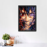 Sasuke Uchiha Rinnegan x Sharingan Anime Wall Art Poster | Portrait
