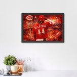 Elly De La Cruz Cincinnati Reds MLB Wall Art Poster | Landscape