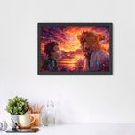 Rengoku x Tanjiro Demon Slayer Anime Wall Art Poster | Landscape