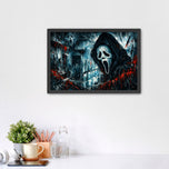 Ghostface Scream Cinematic Horror Wall Art Poster | Landscape