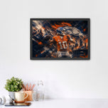 Bo Nix Denver Broncos Mile High Wall Art Poster | Landscape