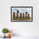 Rapa Nui Moai Easter Island Sketch Wall Art Poster | Landscape