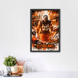 Myles Garrett Cleveland Browns NFL Wall Art Poster | Portrait