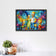 Simpsons Family Abstract Wall Art Poster | Landscape