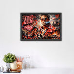 Fight Club Tyler Durden Cinematic Wall Art Poster | Landscape