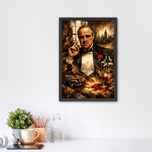 Vito Corleone The Godfather Cinematic Wall Art Poster | Portrait