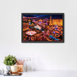 Las Vegas Strip City Life Wall Art Poster | Landscape