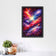 Cosmic Space Scene Painting Style Wall Art Poster | Portrait