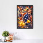 Jack Hughes Olympics Gold Medal Wall Art Poster | Portrait