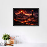 Lord of the Rings Mordor Cinematic Wall Art Poster | Landscape